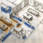remodelación hospitalaria plano render